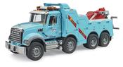 Bruder MACK Granite Recovery Truck with Light &amp; Sound - Towing Vehicle with Working Winch