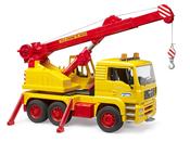 Bruder MAN TGA Crane Truck - 1:16 Construction Vehicle with 360° Rotating Crane &amp; Tilt Cab image