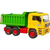 Bruder MAN TGA Tipper Truck - 1:16 Construction Toy Vehicle with Tilting Cab &amp; Tipping Body