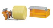 Bruder Tractor Transport Box with Single Bale Handler &amp; Round Bale - Universal Rear Attachment