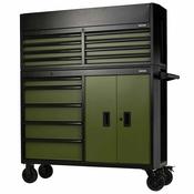 BUNKER 13 Drawer Combined Roller Cabinet and Tool Chest 52" Green image