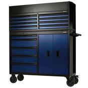 BUNKER 13 Drawer Combined Roller Cabinet and Tool Chest 52" Blue