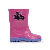 Swampmaster Junior Tractor Wellington Wellies Boot Pink/Lilac - UK 3