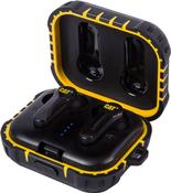 CAT TWS Headphones Black/Yellow - Wireless Bluetooth 5.3, IP55 Dust &amp; Water Resistant image