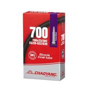 Chaoyang 700 x 23/28c Bicycle Tube with Presta Valve - Available in 48/60/80mm - 48mm image