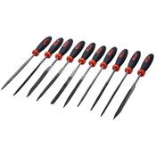 Amtech Needle File Set 140mm (10-Piece) | Precision Filing Tools for Metal, Wood &amp; Plastic