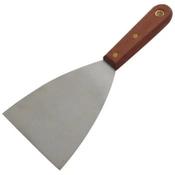 4-Inch Scraper with Wooden Handle - Stainless Steel Blade &amp; Heavy-Duty Design