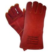 Jefferson 14" Welding Gauntlets Red image