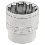 Draper Hi-Torq 12 Point Socket. 3/8" Sq. Dr. 22mm image