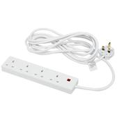 4 Gang 2 Metre Extension Lead