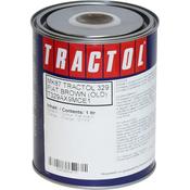 TRACTOL Fiat Brown High Gloss Paint 1 Litre - Durable Finish for Agricultural &amp; Construction Equipment -MK87