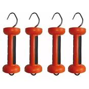 Gallagher Soft Touch Gate Handle x4 pack Orange for Rope/Wire
