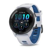 Garmin Forerunner 265 Running Watch - Black Bezel with Whitestone Case &amp; Whitestone/Tidal Blue Band