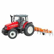 Britains Massey Ferguson Tractor &amp; Cultivator Set image