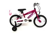 Ignite Starlet 14 Girls Bike Cerise - 4-6 Years | Kids Bike with Stabilisers &amp; Bell