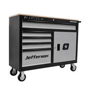 Jefferson 5 Drawer Professional Work Station Grey image