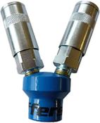 Jefferson Twin Coupling 1/4" Female to 2x Female Quick Release image