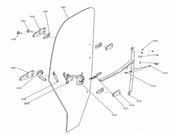 Kubota LH Door Handle - W27TS‑04322 for RTVX‑900 / RTV X900 Cab