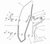 Kubota RH Linkage W27TS‑00062 for RTVX 900 / RTV X900 Cab Doors &amp; Windows