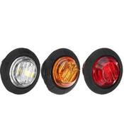 LED Button Marker Light (Pair) | Red | Flush Mount | LG124 image