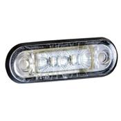 LED Global 12/24v Flush Marker Light- Amber