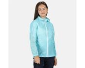 Regatta Kids' Pack It Lightweight Waterproof Hooded Packaway Walking Jacket Cool Aqua - 5-6 years