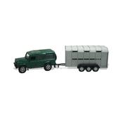 Kids Globe Land Rover &amp; Livestock Trailer image