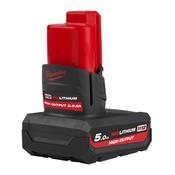 Milwaukee M12 12v 5ah High Output Red Litihum Battery image