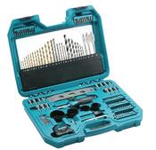 Makita P-90370 120 Piece Drill and Bit PRO Accessory Set | Versatile, High-Speed Steel Bits for Multiple Applications