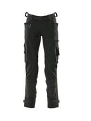 MASCOT Stretch Work Trousers - Black with Kneepad Pockets &amp; Dyneema® (17079-311-09) - W40.5 L30