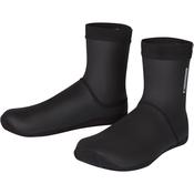 Flux Closed Sole Overshoes - Waterproof and Windproof Cycling Overshoes (Black). - Medium