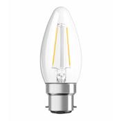 Osram LED Retrofit Filament Candle 2.5W (25W eq.) B22d 2700K Clear Ledvance