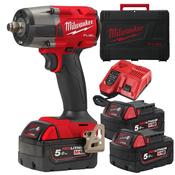 Milwaukee M18 FUEL ½″ Impact Wrench Kit - 881 Nm Torque, 2x 5.0Ah Batteries, Case &amp; Charger image