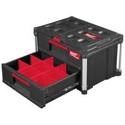Milwaukee Packout 2 Drawer Tool Box - Modular Storage with Secure, Customizable Drawers image