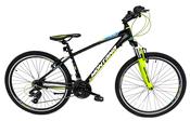 Montana Junior 26" Mountain Bike - Black/Green/Blue, 15" Alloy Frame, Shimano 21 Speed image
