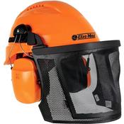 Oleo‑Mac Protective Helmet with Visor &amp; Ear Defenders - Certified Chainsaw Safety Gear
