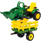 Peg Perego John Deere Ground Loader &amp; Stake Side Trailer