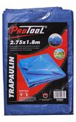 Protool Heavy Duty Tarpaulin 2.75M x 1.8M PTTC1118 | Durable Waterproof Outdoor Cover