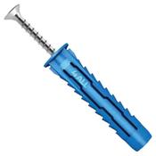 Rawlplug 6mm Nylon Wall Plug with Screws - Box of 50 (4.5mm x 40mm)