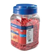 Rawlplug Universal Wall Plugs, Red 6mm - Box of 500