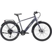 REID Blacktop 1.0 Electric City Bike Grey 52cm (Large)- Powerful 250W Hub Motor &amp; 9-Speed Gearing image