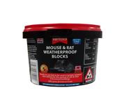 Rentokil Mouse &amp; Rat Weatherproof Blocks 5 Pcs - Effective Outdoor Rodent Control image