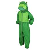 Regatta Kids' Breathable Waterproof Puddle Suit Extreme Green Frog - 6-12 Months image