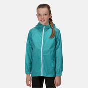 Regatta Kids Pack It Waterproof Packaway Jacket Turquoise - 3 image