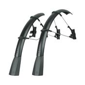 SKS Raceblade Pro XL Stealth Series Mudguard Set - Matte Black | Clip-On Mudguards for Road &amp; Cyclocross Bikes