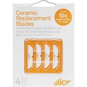 Slice 10404 Ceramic Blades - Rounded Safety Blades, Double-Sided (4-Pack) image