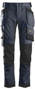 Snickers 6241 AllRoundWork Stretch Trousers Holster Pockets - Navy/Black - 054 - W38 L32