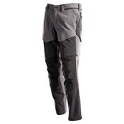 Mascot Ultimate Stretch Trousers with Kneepad Pockets Grey/Black - W28.5L32 image