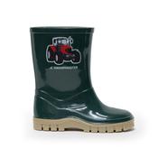 Swampmaster Junior Tractor Wellington Boot 100% Waterproof Green/Beige SWP3330 - UK 5