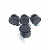 Swivel Castor for Furniture 4 x 40mm Black